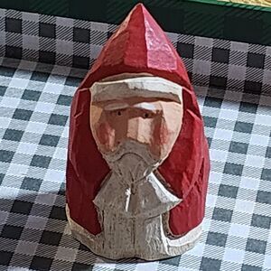 James Haddon Wood folk art Santa
